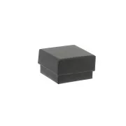 Caja para joyería de fantasía para anillo 5x5x3 cm - Negro x1