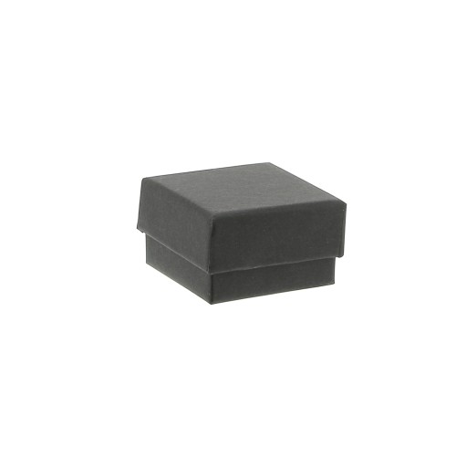 Caja para joyería de fantasía para anillo 5x5x3 cm - Negro x1
