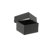 Caja para joyería de fantasía para anillo 5x5x3 cm - Negro x1