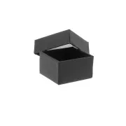 Caja para joyería de fantasía para anillo 5x5x3 cm - Negro x1