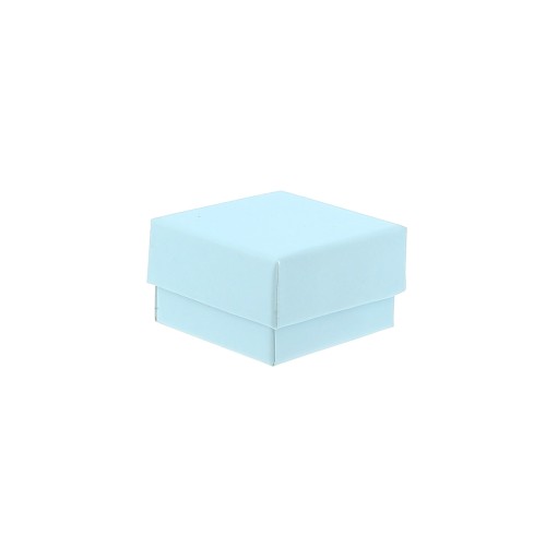 Caja para joyería de fantasía para anillo 5x5x3 cm - Azulciel x1