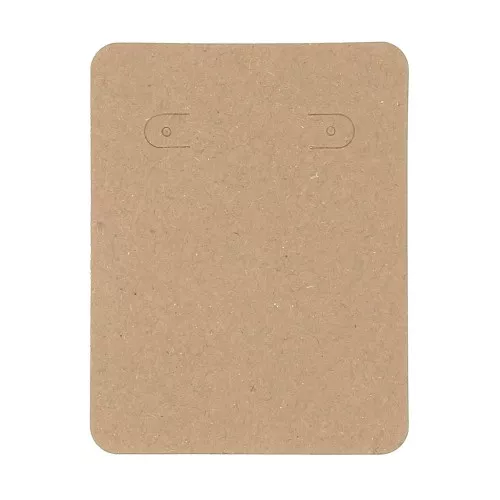 Sostenedor de papel - 8x6 cm para pendientes y collares - Kraft