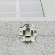 Organizador de joyas 35x24x5 cm - 24 compartiments - imitation velours - Gris x1