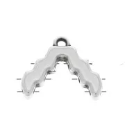 Cymbal Bead Endings - Terminal de acabado SuperDuo 13.5x16 mm Menites Arg vieil