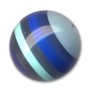 Redonda 14 mm rayada Azul oscuro x1