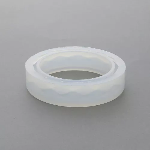 Molde de silicono para hacer pulseras facetadas de resina 61x15x8.5 mm x1