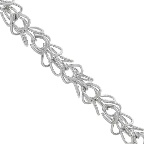 Cadena eslabón fantasía 6 mm de Acero inox x1m