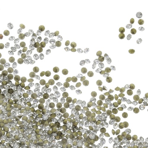 Cabuchones redondos de resina 1 mm Crystal x2gr