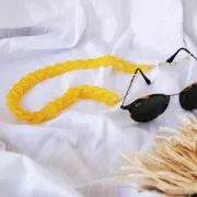 Cadena de plástico brillante eslabones pulsera 29x21 mm - Rojox50 cm