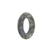 Colgante ovalado 29x18 mm acetato de celulosa - Marmoleado Multicolor x1