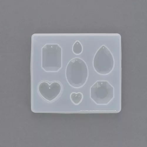 Molde silicono para hacer colgantes y dijes de resina x1