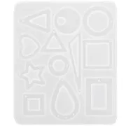 Molde silicono para hacer colgantes y entrepiezas calados de resina x1