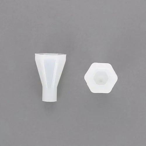 Molde silicono hexágono facetado para hacer colgantes de resina 36x23 mm x1