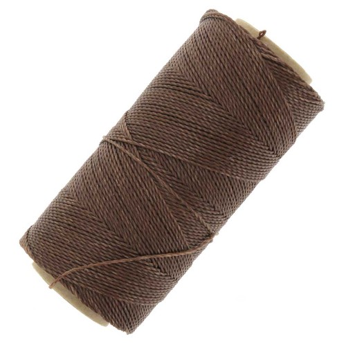Bobina de hilo encerado Linhasita para micro macramé 1 mm - Marrón claro (790) x168m