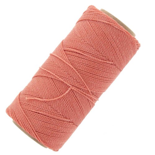 Bobina de hilo encerado Linhasita para micro macramé 1 mm - Coral (640) x168m