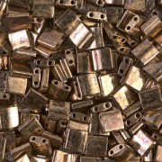 Cuentas Miyuki Tila 5x5x1,9 mm TL-0457 - Bronce oscuro metalizado x10 g
