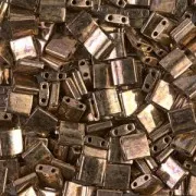 Cuentas Miyuki Tila 5x5x1,9 mm TL-0457 - Bronce oscuro metalizado x10 g