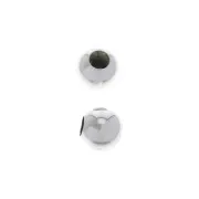 Stopper Bead 5 mm con agujero de 2 mm de Plata 925 x1