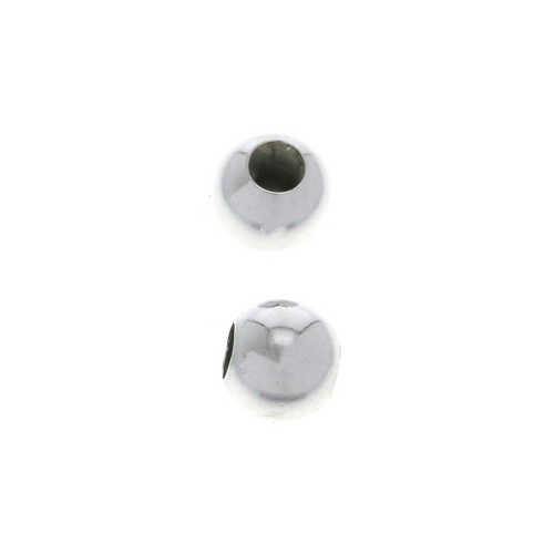 Stopper Bead 5 mm con agujero de 2 mm de Plata 925 x1