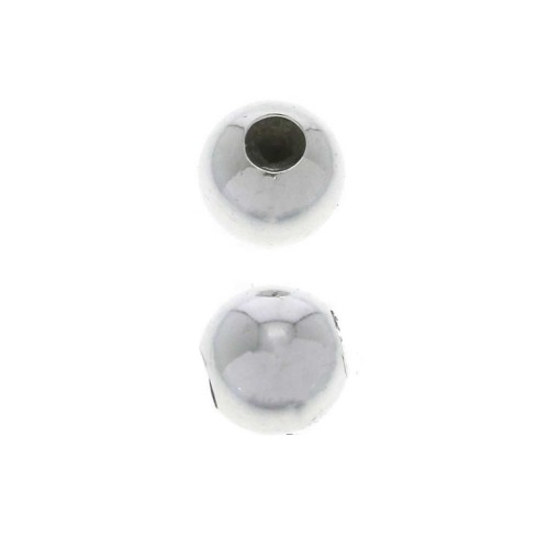 Stopper Bead 6 mm con agujero de 2 mm de Plata 925 x1