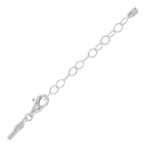 Cierre de langosta de 11 mm con extremo desenroscable para cordón de 1,5 mm - Plata de ley 925 x1