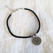 Cierre de langosta de 11 mm con extremo desenroscable para cordón de 1,5 mm - Plata de ley 925 x1