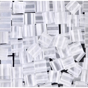 Miyuki Tila Beads 5x5x1.9 mm TL-0131FR - Mat Crystal AB x10g