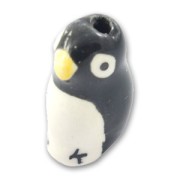 Pingüino de cerámica 20x12 mm Negro|raw }}