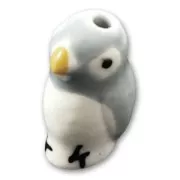 Pingüino de cerámica 20x12 mm Grís