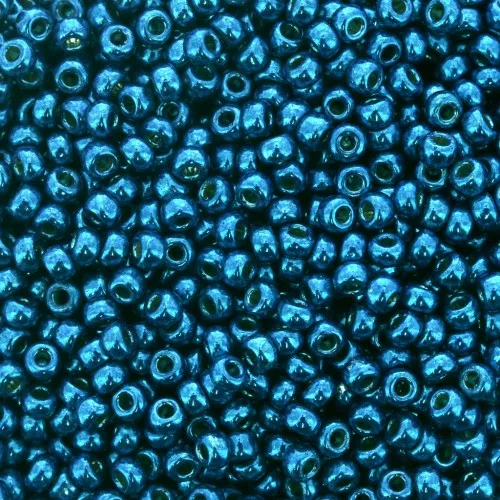 Rocalla Miyuki Duracoat 11/0 5114 - Galvanized Dark Capri Blue x8g