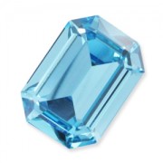 Cabuchón PureCrystal 4610 Rectangular 14x10 mm Aquamarine