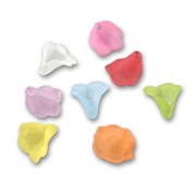 Surtido de flores 9x10 mm Multicolores Frosted x20|raw }}