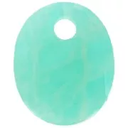 Dije ovalado 12x10 mm de piedra gema - Amazonite x1