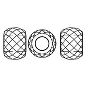 Briolette XXL PureCrystal 5043 - cuenta arandela 11 mm Aquamarine Shimmer 2X x1