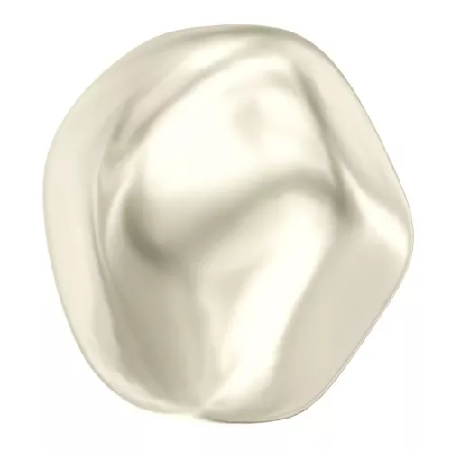 Baroque nacarada PureCrystal 5841 cuenta redonda irregular 8mm Cream Pearl x1