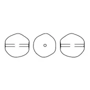 Baroque nacarada PureCrystal 5841 cuenta redonda irregular 8mm Cream Pearl x1