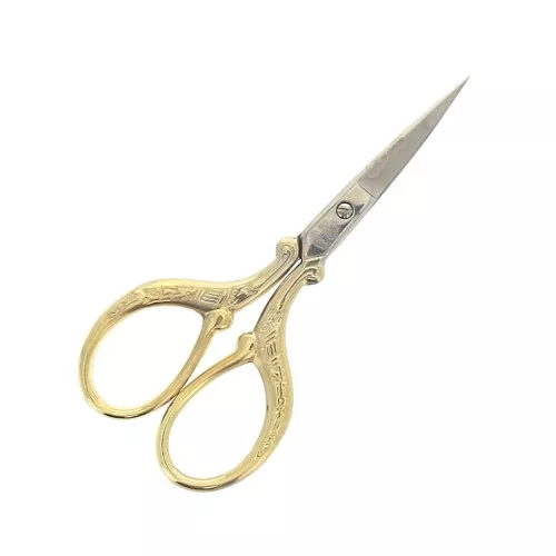 Tijeras de bordado con bonitos detalles 9 cm - Premax - Dorado x1