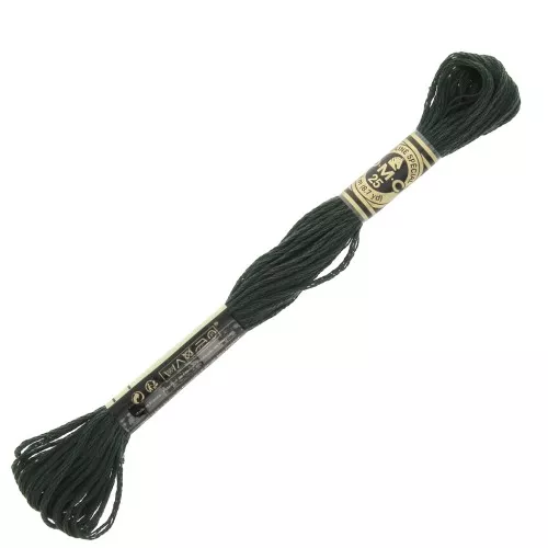 Hilo para bordar DMC Mouliné Spécial 117 MC Verde oscuro (500) x8m