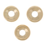 Cuentas redondas 5 mm - Dorado fino x4