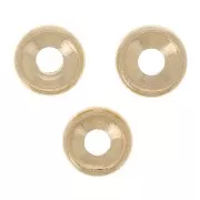 Rondeles de metal 5 mm dorado x4