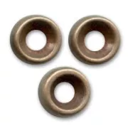 Rondeles de metal 5 mm cobre antiguo x4