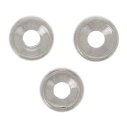 Rondeles de metal 5 mm Chapado en plata fina x4|raw }}