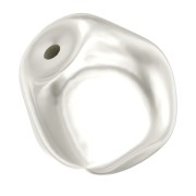 Baroque nacarada PureCrystal 5841 cuenta redonda irregular 8 mm White Pearl x1