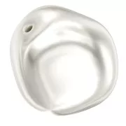 Baroque nacarada PureCrystal 5841 cuenta redonda irregular 12 mm White Pearl x1