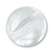 Cuenta redonda de 14 mm en resina transparente - Cristal x1