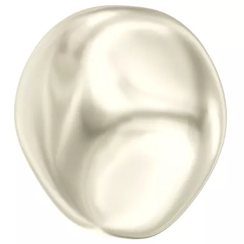 Baroque nacarada PureCrystal 5841 cuenta redonda irregular 12 mm Cream Pearl x1