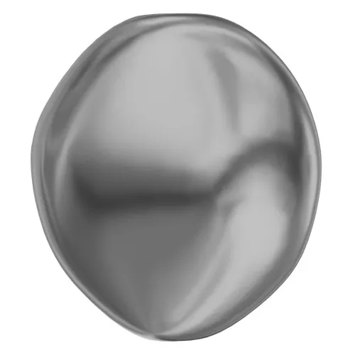Baroque nacarada PureCrystal 5842 cuenta plana irregular 14 mm Dark Grey Pearl x1