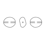 Baroque nacarada PureCrystal 5842 cuenta irregular 10mm Irid Tahitian Look Pearl x1