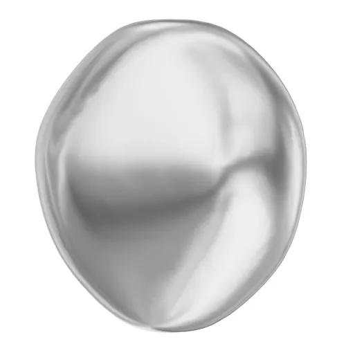 Baroque nacarada PureCrystal 5842 cuenta irregular 10mm Light Grey Pearl x1