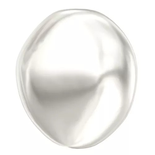 Baroque nacarada PureCrystal 5842 cuenta irregular 10mm White Pearl x1